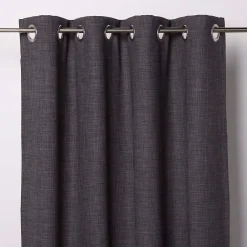 Clearance GoodHome Rideau Novan gris foncé l.140 x H.260 cm