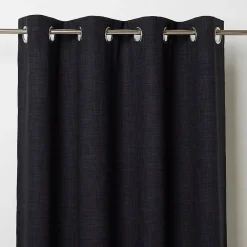 Best GoodHome Rideau Novan noir l.140 x H.260 cm