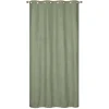 Clearance Dylrev Rideau isolant thermique à œillets, doublure polaire effet suédine vert L.240 x l.140cm