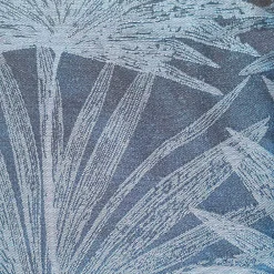 Best Dylrev Rideau Jacquard à Œillets Palme 140x240cm - Bleu Nuit - Décoration Tropicale Prête à Poser