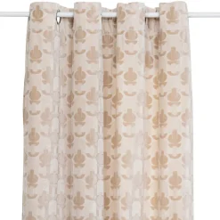 Sale Atmosphera Créateur D'Intérieur Rideau Luna jacquard velours lin 140x260cm - Atmosphera