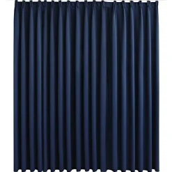 Vidaxl Rideau occultant - - 290x245 cm - Bleu - Polyester - Lavable en machine* Rideau