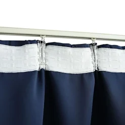 Vidaxl Rideau occultant - - 290x245 cm - Bleu - Polyester - Lavable en machine* Rideau