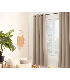 New Enjoy Home Rideau Occultant Court uni 140x180cm - 140x180cm - Naturel