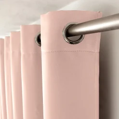 Discount Enjoy Home Rideau Occultant Court uni 140x180cm - 140x180cm - Rose clair