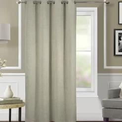 Online Home Maison Rideau occultant et thermique chiné (140x260 cm - Beige)