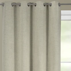 Online Home Maison Rideau occultant et thermique chiné (140x260 cm - Beige)