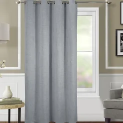 Best Home Maison Rideau occultant et thermique chiné (140x260 cm - Gris clair)