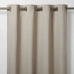 Best GoodHome Rideau occultant Vestris coloris naturel l.140 x h.260 cm