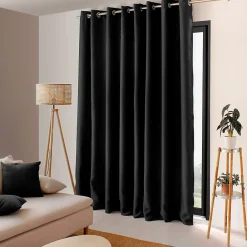 Enjoy Home Rideau occultant grande largeur 300x240 Basic noir* Rideau Occultant