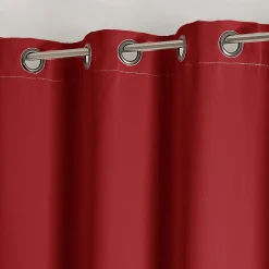 Sale Home Maison Rideau occultant ignifugé M1 non feu (140x260 cm - Rouge)