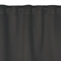 Online Dylrev Rideau occultant ignifugé 100% en polyester, 140x260 cm, gris foncé, finition galon fronceur