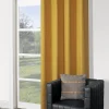 Best Rideau occultant ocre chiné aspect lin l.140 x H.240cm