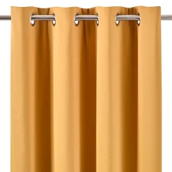 Sale GoodHome Rideau occultant thermique Vestris jaune L.260 x l.140 cm