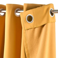 Sale GoodHome Rideau occultant thermique Vestris jaune L.260 x l.140 cm