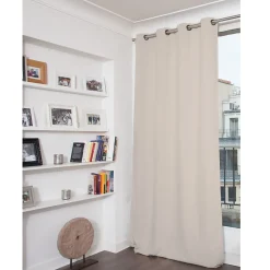 Sale Moondream Rideau occultant thermique phonique à oeillets The origins gris galet L.260 x l.140cm