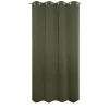 Sale JBY Creation Rideau occultant thermique à oeillets vert kaki L.240 x l.135cm,