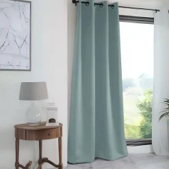 Outlet Lovely Casa Rideau occultant uni 210gr/m2 (135x250 cm - Vert d'eau)