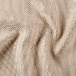 Clearance Linder Rideau phonique coton et chanvre tressage naturel (140x240 cm - Beige)