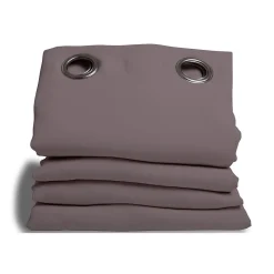 Sale Moondream Rideau phonique Oeillets - Gris MC7305 140 x 350 (LxH)