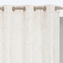 Rocle Rideau tamisant à œillets effet jacquard Olbia beige H.260 x l.140cm* Rideau|Rideau Tamisant