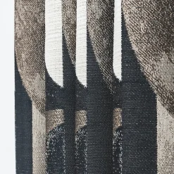 Rocle Rideau tamisant à œillets effet jacquard Janis feuillage noir H.260 x l.140cm* Rideau|Rideau Tamisant