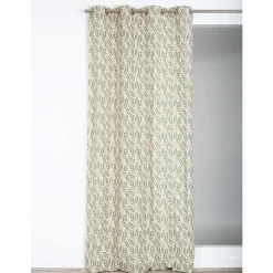 Rocle Rideau tamisant à œillets Gaia feuillage vert H.260 x l.140cm* Rideau|Rideau Tamisant