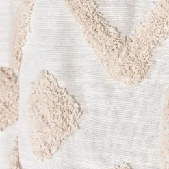 New Deko & Co Rideau tamisant à oeillets haut tufté beige H.260 x l.140cm