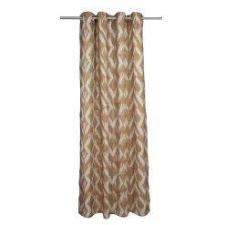 Casa Mediterranea 1967 SL Rideau tamisant à oeillets ethnic marron, beige H.260 x l.140cm