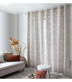 Enjoy Home Rideau tamisant esprit lodge 140x240cm - 140x240cm - Ecru* Rideau