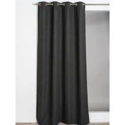 Rocle Rideau thermique à oeillets uni Luna gris anthracite L.260 x l.140cm* Rideau Thermique
