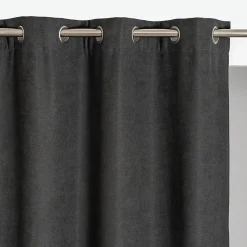 Rocle Rideau thermique à oeillets uni Luna gris anthracite L.260 x l.140cm* Rideau Thermique