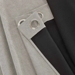 Best Home Style France Rideau thermique aspect velours "Galena" - 140x260cm - Gris