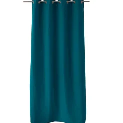 Discount Home Maison Rideau thermique doublé (135x240 cm - Bleu Canard)