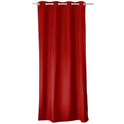 Online Home Maison Rideau thermique en microfibre doublée (135x240 cm - Rouge)