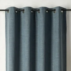 Best Linder Rideau thermique et obscurcissant à envers polaire à oeillets (135x260 cm - Bleu Pétrole)