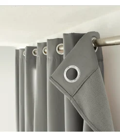 Enjoy Home Rideau Thermique et Occultant Gris - 140x240cm - Gris