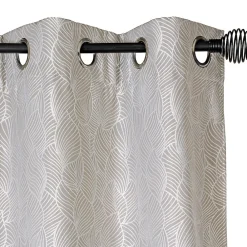 Sale Dylrev Rideau Thermique Fantaisie à œillets 135x240cm, prêt à Poser Gris.
