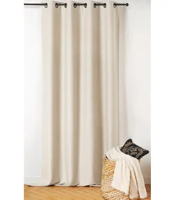 Sale Linder Rideau thermique isolant et obscurcissant 140x260cm "Inuit" - 140x260cm - Ivoire