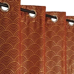 Clearance Dylrev Rideau Thermique Occultant Bordeaux à Motifs Arc-en-Ciel 140x240cm