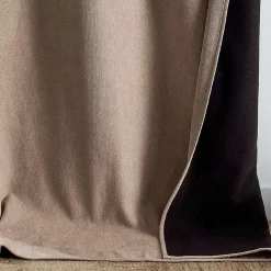 Online Home Maison Rideau thermique phonique et semi occultant KONFOR (140x300 cm - Beige)
