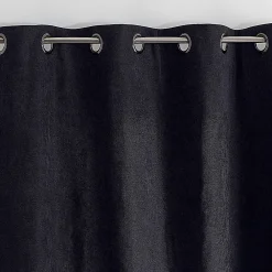 Discount Home Maison Rideau thermique phonique et semi occultant KONFOR (140x300 cm - Noir)