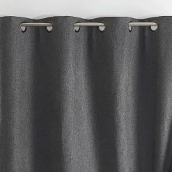 Best Home Maison Rideau thermique phonique et semi occultant KONFOR (160x240 cm - Gris anthracite)