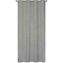 Online Dylrev Rideau Thermique suédine doublé Polaire 140x280cm, Prêt à Poser Spécial grande hauteur, Gris