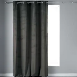 Best Douceur D'Intérieur Rideau Velvetine - 140 x 280 Anthracite