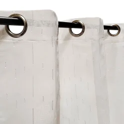 Online Dylrev Rideau Voilage à Œillets 140x240cm - Ivoire, Élégance et Modernité pour Votre Intérieur