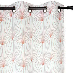 Sale Dylrev Rideau Voilage Imprimé Terracotta 140x240cm à Œillets., Élégance et Luminosité