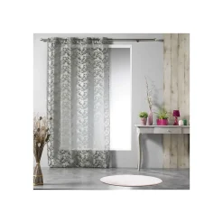 Paris Prix Rideau Voilage "Sunflower" 140x240cm Gris* Voilage
