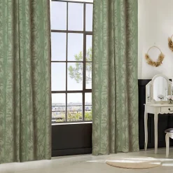 Atmosphera Créateur D'Intérieur Rideau Willow jacquard vert céladon 135x260cm - Atmosphera* Rideau Occultant