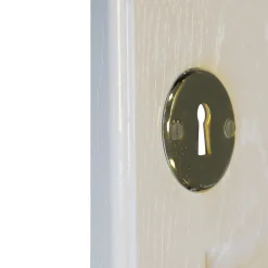 Best GoodHome Rosace de fonction rond à visser à serrure brillant or Ø48mm